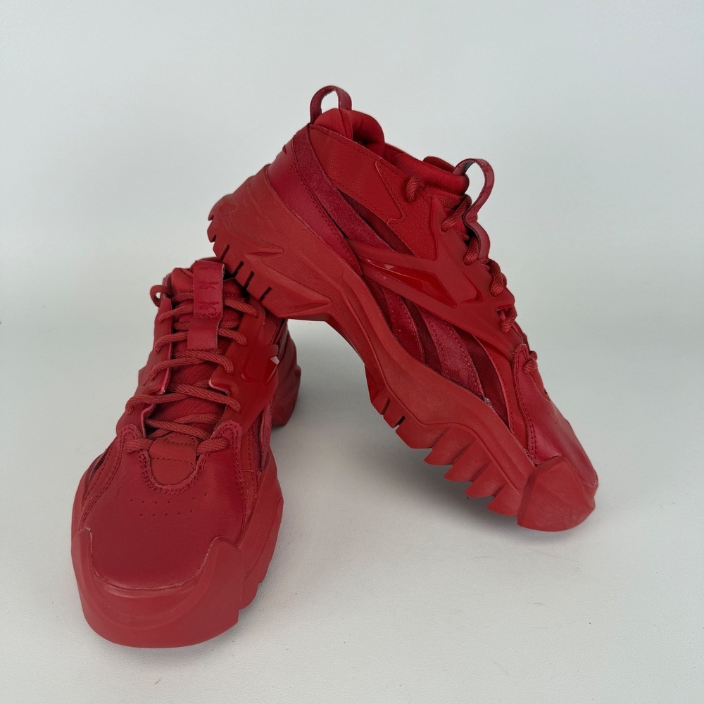 Reebok Club C Cardi V2 Women Size 4.5 Running Shoes Red Athletic Sneakers GX9724